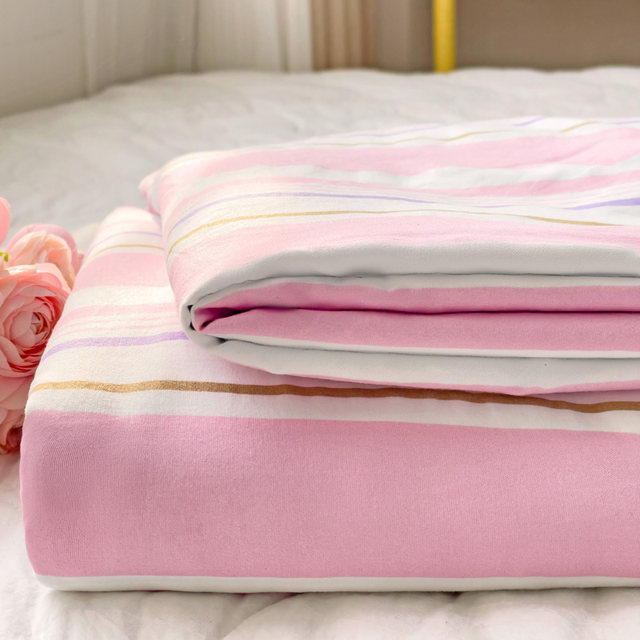 Ins Simple Stripe Bedding Single-piece Student Dormitory