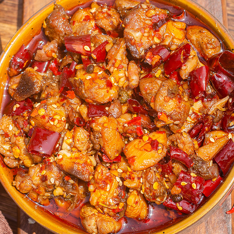 四川麻辣子鸡丁零食特产熟食追剧下酒菜下饭冷吃即食鸡肉卤味小吃