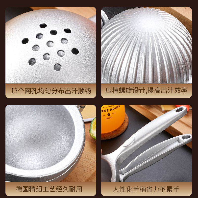 锌合金不锈钢手动榨汁机甘蔗石榴橙汁挤压器家用水果柠檬压榨汁器