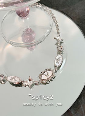 复古Y2K甜酷choker千禧辣妹小众