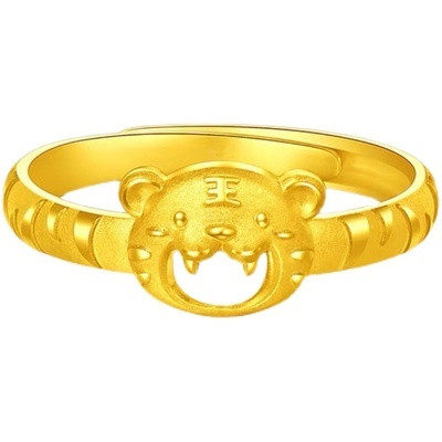 2022虎年新款本命年生肖虎网红对戒 玺吉柏戒指/指环