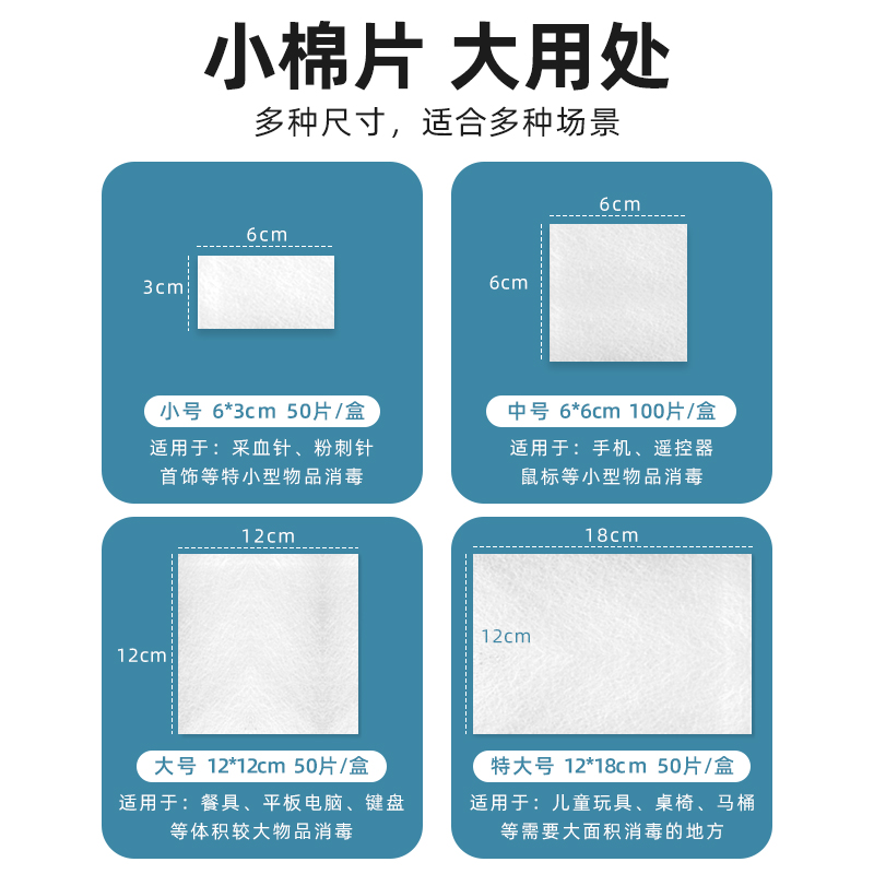 海氏海诺75%医用酒精棉片单独包装消毒手机屏幕一次性