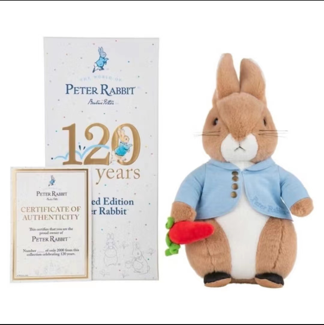 英国正版Peter Rabbit彼得兔公仔毛绒玩具潮流玩具公仔送礼可水洗 - 图3