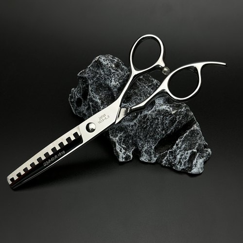 美发鱼骨剪去量45-50美发剪刀理发专用发型师剪刀无痕打薄剪发廊 - 图1