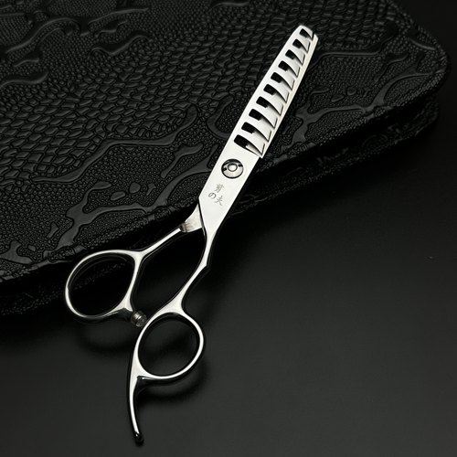 美发鱼骨剪去量45-50美发剪刀理发专用发型师剪刀无痕打薄剪发廊 - 图0