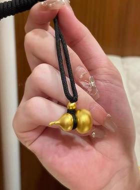 男女金包银小葫芦吊坠项链