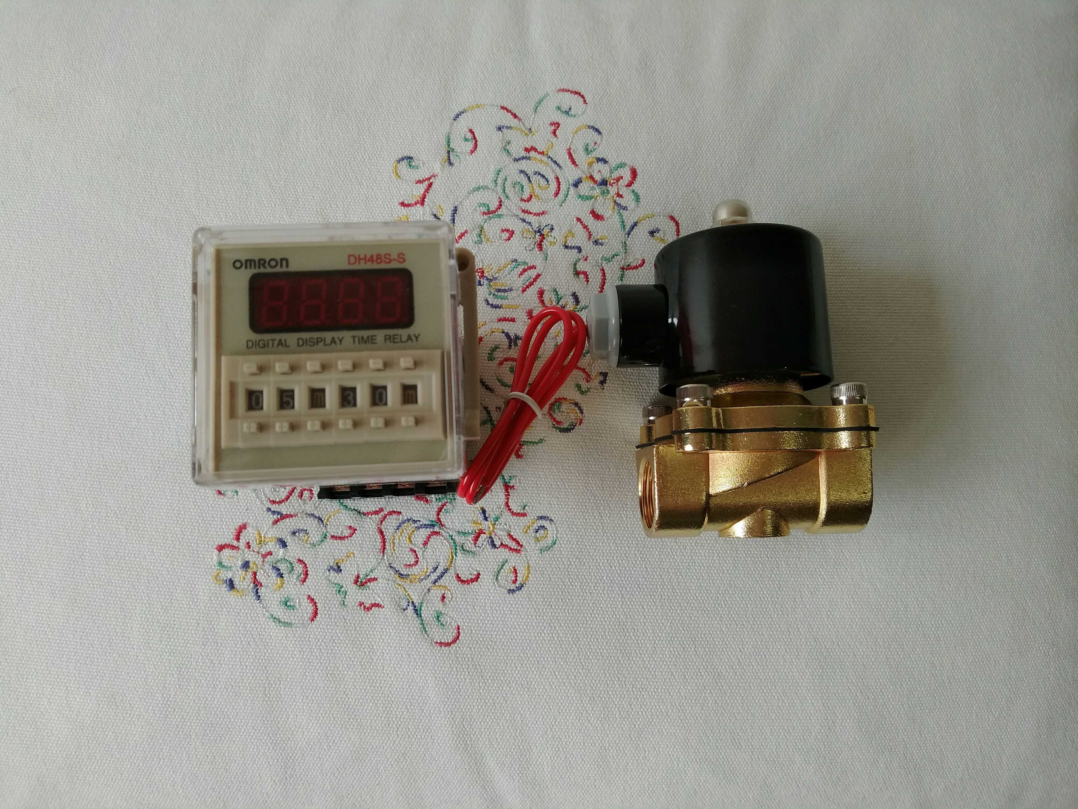 智控能循环全自动放水排水开关电磁阀浇灌定时阀自来水龙头溉220v