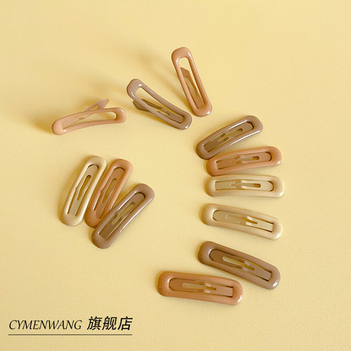 碎发神器女发夹儿童刘海发夹边夹侧边糖果色女童发饰发夹女后脑勺 - 图2