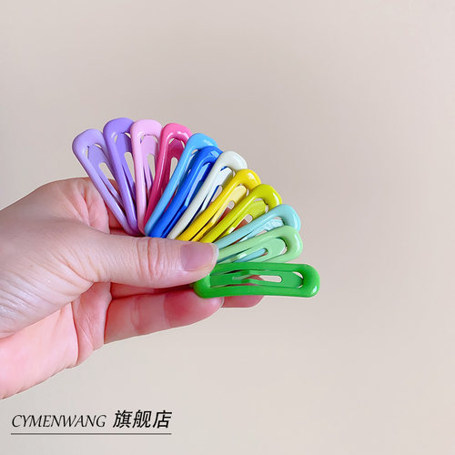 碎发神器女发夹儿童刘海发夹边夹侧边糖果色女童发饰发夹女后脑勺 - 图1