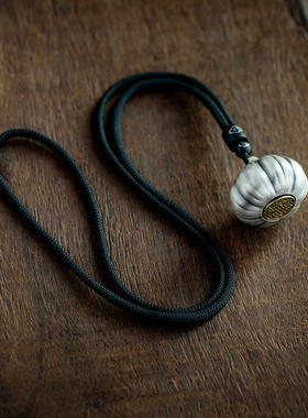 钥匙扣新款国风好寓意胜算在握吊坠手把件蒜头钥匙扣项坠挂件蒜头