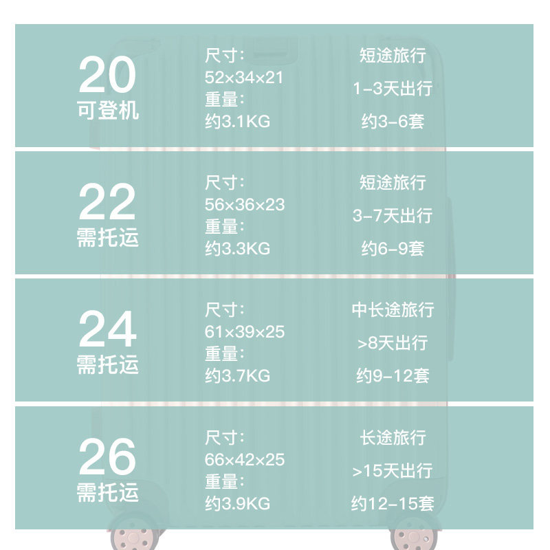 女2021高颜值结实耐用ins 24拉杆箱 flayirs旅行箱