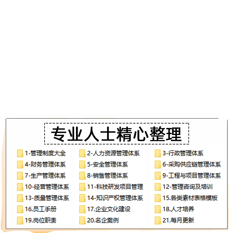 公司企业管理制度规章员工手册文化建设行政人事财务全套电子版 - 图3