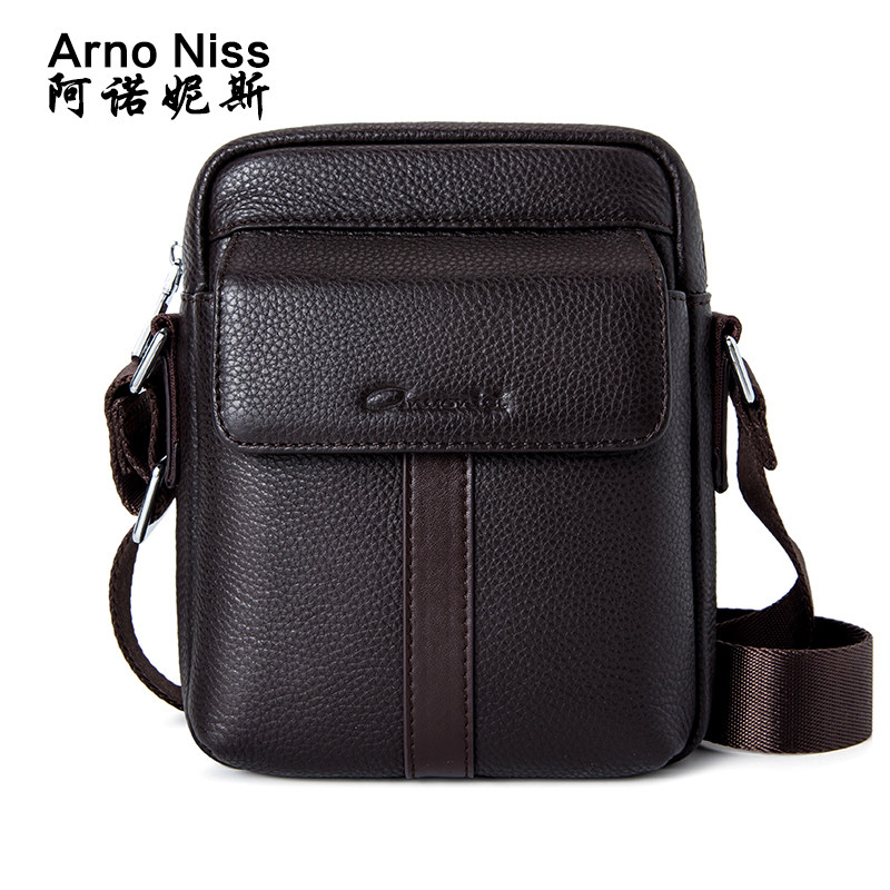 阿诺妮斯男士小男包头层牛皮单肩包 阿诺妮斯男士包袋