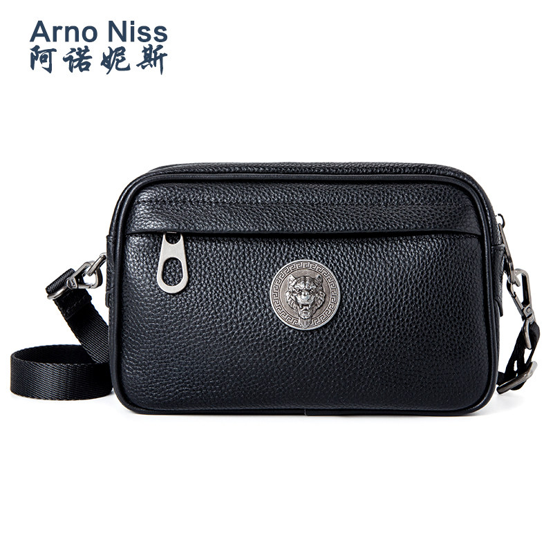 阿诺妮斯男士头层牛皮两用斜挎小包 阿诺妮斯男士包袋