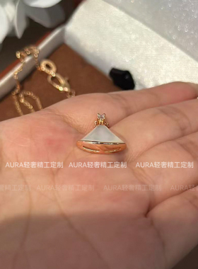柜版品质洗澡可佩戴白贝母项链