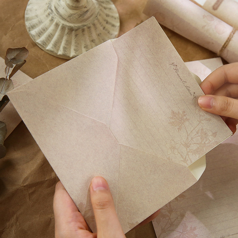 复古花与信碎花系列信封信纸套装封口贴加厚文艺信笺情书情侣告白,淘宝优惠券,粉丝福利购,淘宝优惠卷