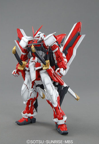 现货 万代MG129 红异端 改 Astray Red红迷茫红色异端改高达 拼装 - 图0