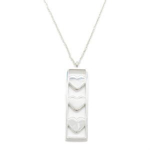 中古Tiffany & Co.蒂芙尼A级95新triple heart necklace项链