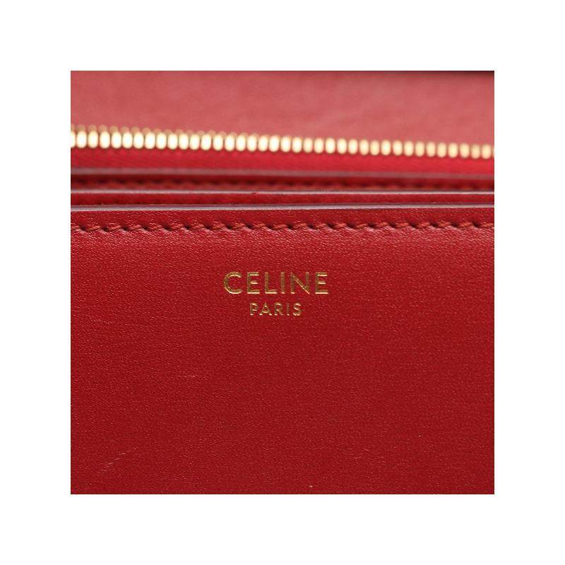中古Celine赛琳女包B级9新Shoulder bag肩包牛皮单肩包红色,淘宝优惠券,粉丝福利购,淘宝优惠卷