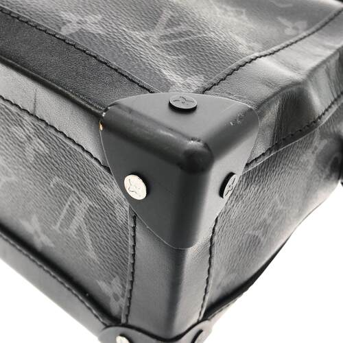中古LV路易威登男包A级95新 Eclipse Soft Trunk老花盒子包斜挎包 - 图0
