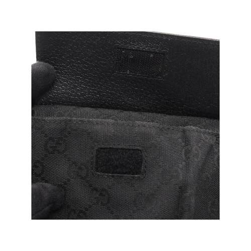 中古Gucci古驰男包B级9新waist bag腰包帆布腰包黑色 - 图3