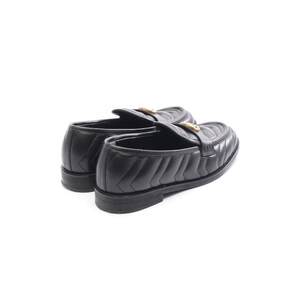 日本中古二奢Gucci古驰女 95新loafers乐福鞋牛皮鞋黑色reclo正品