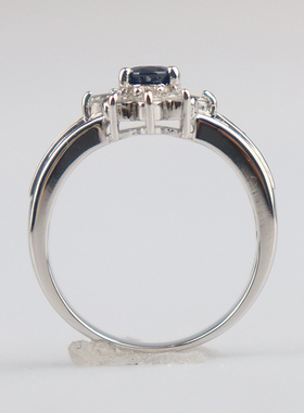 日本进口椭圆型铂金900戒指55号