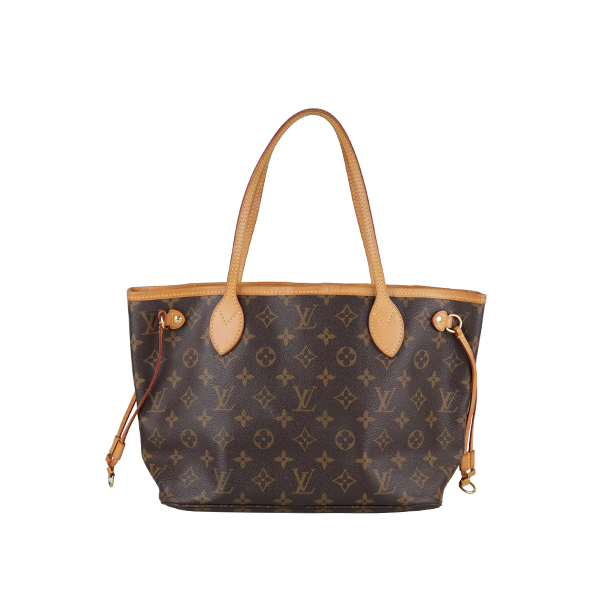 SH「8.5新」LOUIS VUITTON(路易威登NEVERFULL米色老花小号托特包-图0