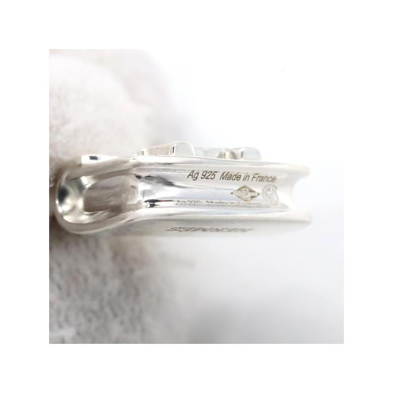 中古Hermes爱马仕女A级95新Constance925银项链银色 - 图1