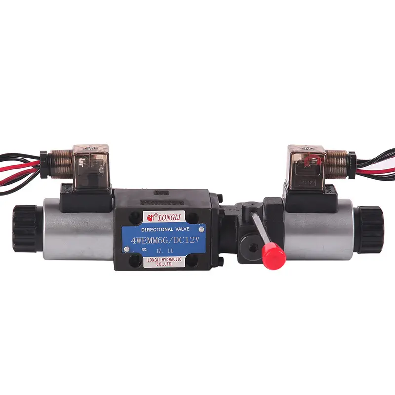 济南隆利液压电磁手动换向阀4WEMM6E/J/G/D左右腔产地山东 - 图1