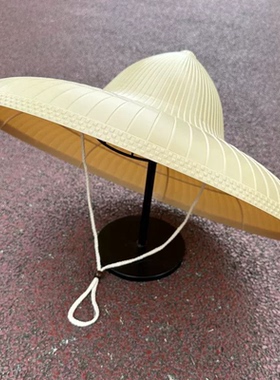 海南斗笠帽防水斗笠帽遮雨户外防晒男女通用四季可戴田园劳动大檐