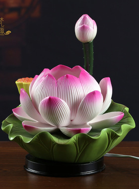 61儿童节瓷led莲花灯佛供灯