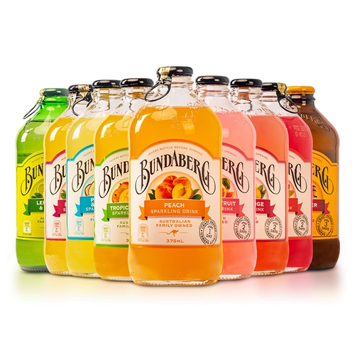 Австралийский импортный бундабергский фрукты со вкусом содовой имбирный сок персиковой сок пузырьковый напиток с газовым напитком