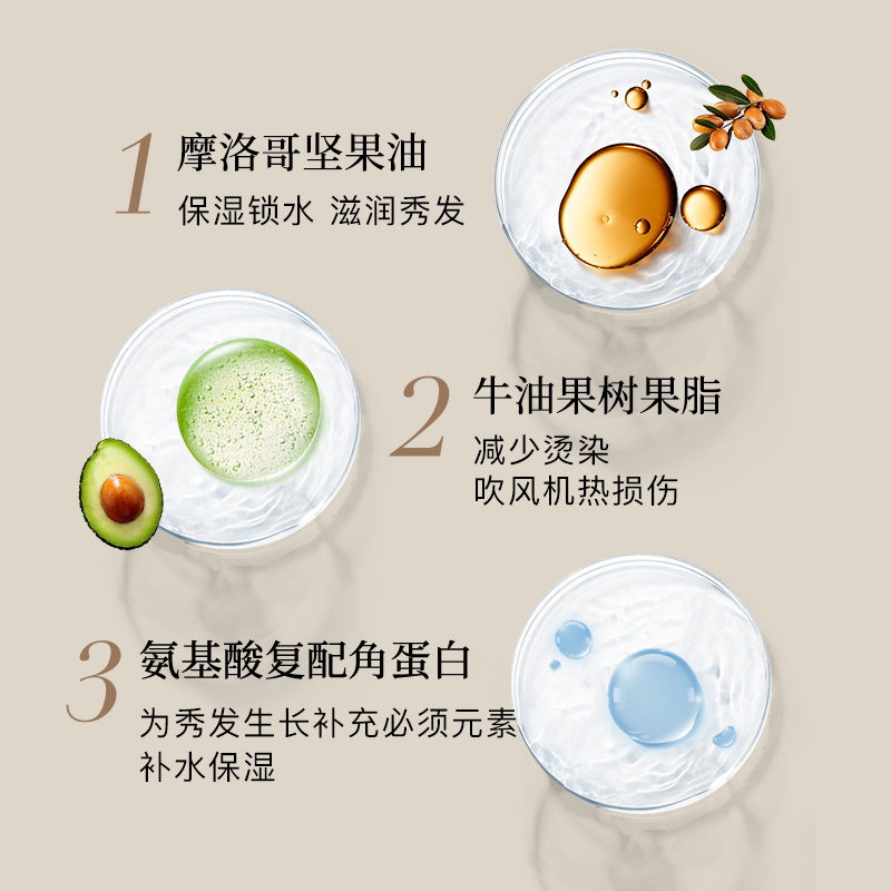 claynal蓬派氨基酸保湿柔顺发膜养护水润改善干枯烫染补水滋润