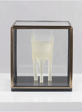 新中式树脂香炉会所售楼处摆件三足鼎样板房书房办公室会所装饰品