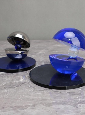 样板房间轻奢软装水晶星球摆件客厅酒柜茶几小装饰品摆件现代简约
