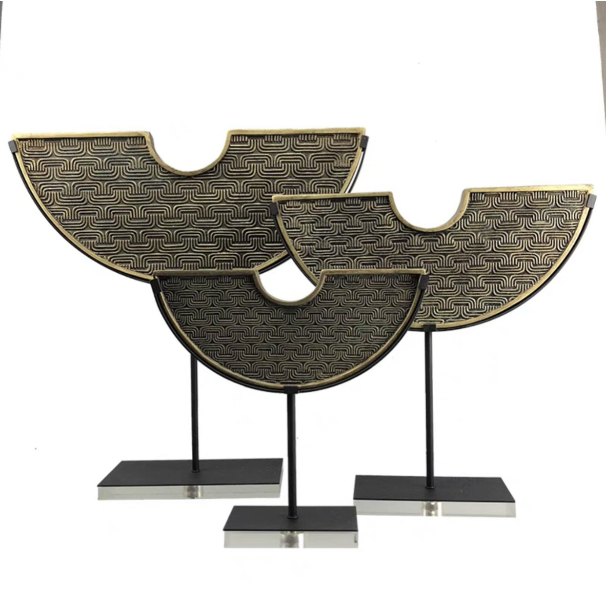 现代新中式金属工艺品创意样板间玄关书房酒店别墅艺术品软装饰品,淘宝优惠券,粉丝福利购,淘宝优惠卷