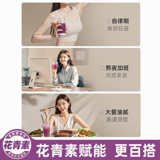 Fibra dietética de antocianinas rosadas de col rizada morada de Bingtian