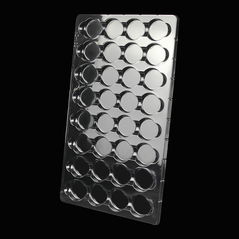 透明塑料托盘 32格圆形吸塑托盒PET透明五金电子零件周转包装底托,淘宝优惠券,粉丝福利购,淘宝优惠卷