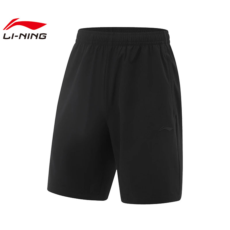 劲浪体育LINING李宁秋冬男子运动必备运动休闲短裤裤子AKSV111-1 - 图3