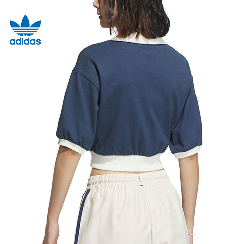 劲浪体育adidas阿迪达斯三叶草夏季女子运动休闲短袖T恤IW6300 - 图0