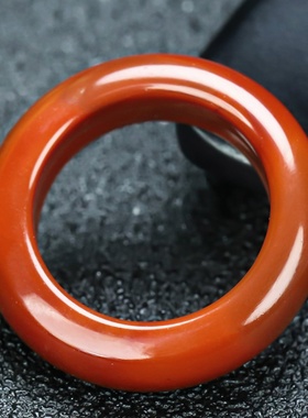 玉思缘南红玛瑙凉山天然玛瑙戒指