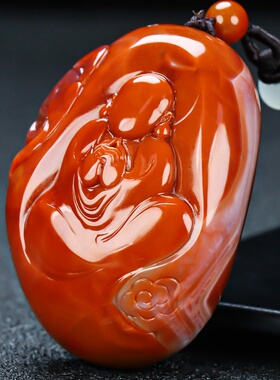 凉山原石悟道风无相佛南红玛瑙