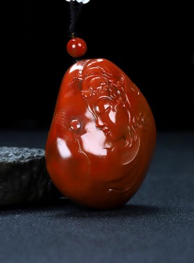凉山南红玛瑙吊坠原石项坠/吊坠