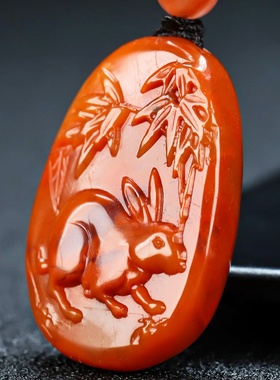 玉思缘男女款南红玛瑙原石雕刻