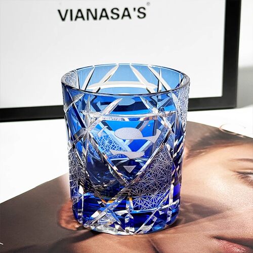 VIANASAS江户切子超人Superman水晶威士忌酒杯高级感洋酒杯送礼物 - 图3