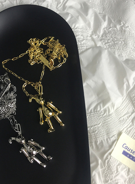 AMBUSH折耳兔子项链吊坠嘻哈