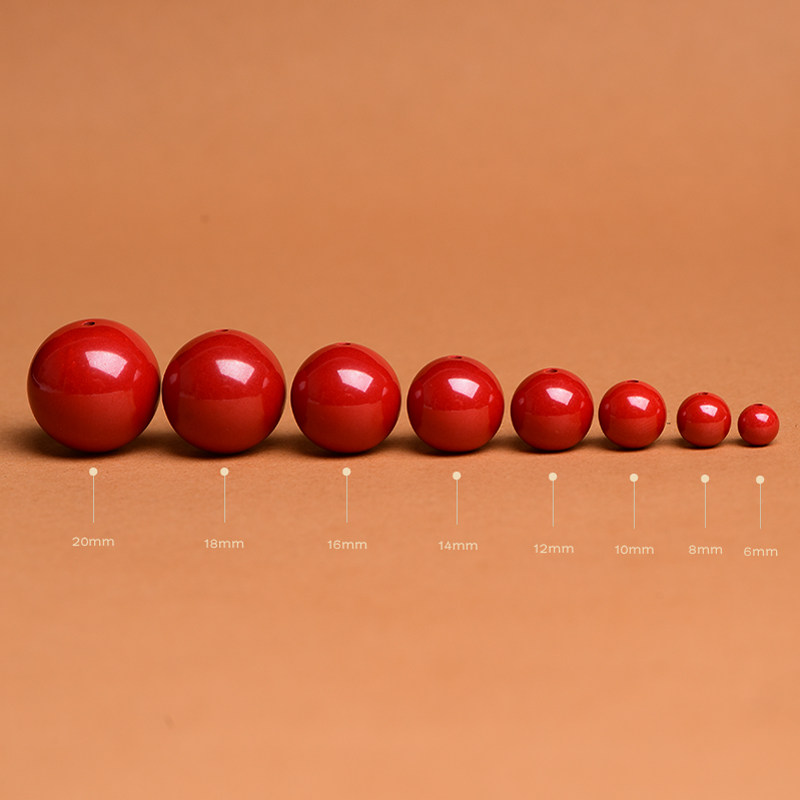 天然原矿朱砂珠子散珠高含量帝王砂圆珠马年红绳手链diy饰品配件,淘宝优惠券,粉丝福利购,淘宝优惠卷