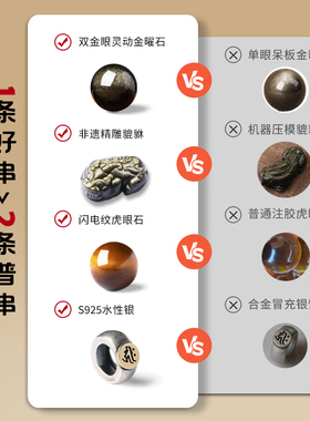 天然金曜石貔貅招财本命佛手串