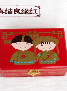 正品盒平遥推光漆器盒古首饰梳妆盒木质带锁中式复饰品收纳特价包